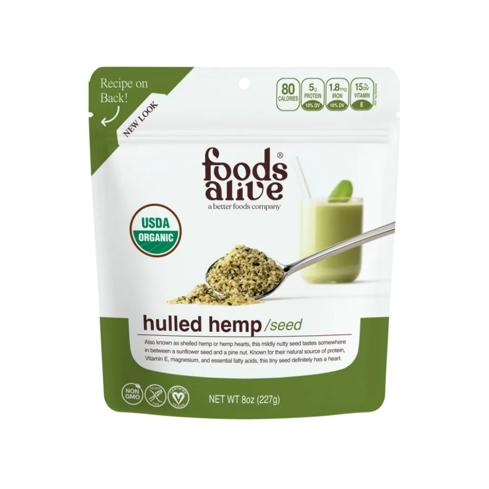 Hulled Hemp Seeds Organic Foods Alive