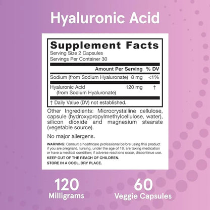 Hyaluronic Acid 50 mg by Jarrow Formulas at Nutriessential.com