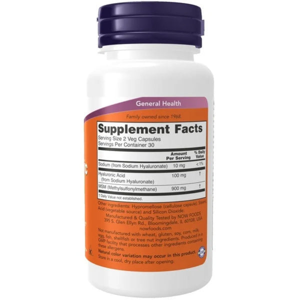 Hyaluronic Acid with MSM NOW
