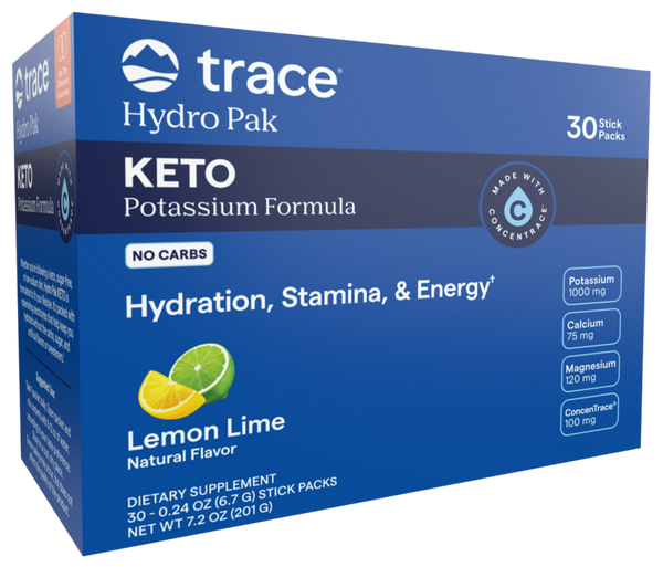 Hydro Pak Keto Potassium Formula Stick Packs, Lemon Lime