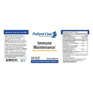Immune Maintenance by Patient One