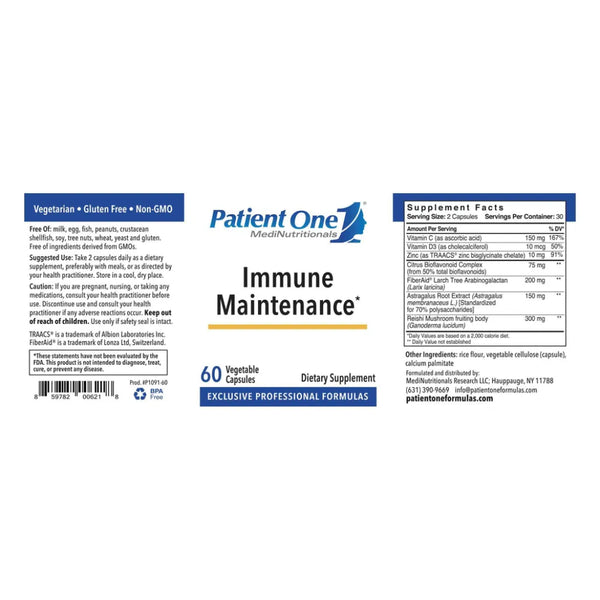 Immune Maintenance by Patient One