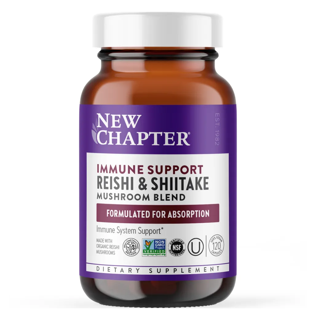 New Chapter  Immune Support Reishi & Shiitake - Supports immune system, vitality, and overall wellness