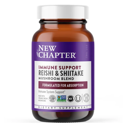 New Chapter  Immune Support Reishi & Shiitake - Supports immune system, vitality, and overall wellness