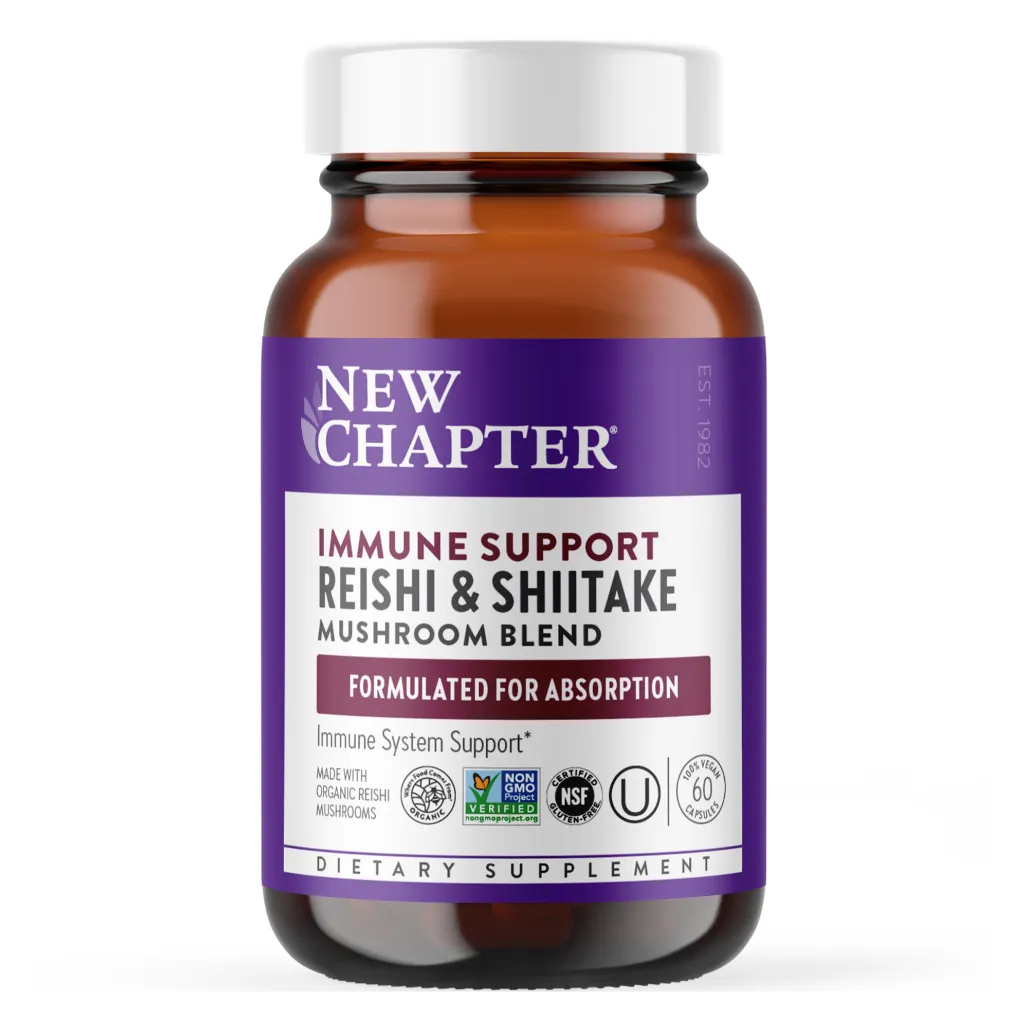 New Chapter  Immune Support Reishi & Shiitake - Supports immune system, vitality, and overall wellness