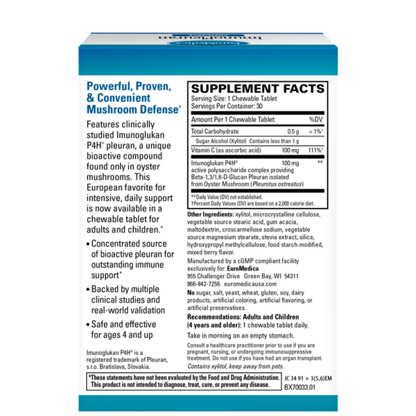 ImunoPleuran Upper Respiratory Health Chewable EuroMedica