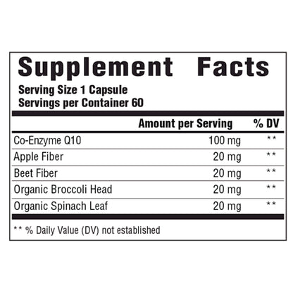 CoQ10 100 mg Innate Response co enzyme q10 100 mg - Supplement Ingredients