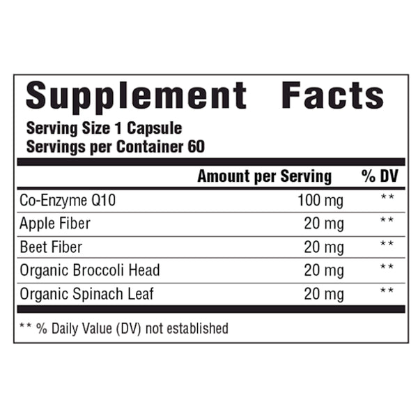 CoQ10 100 mg Innate Response co enzyme q10 100 mg - Supplement Ingredients
