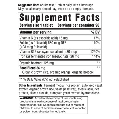 IRON RESPONSE supplement facts by Innate Response
