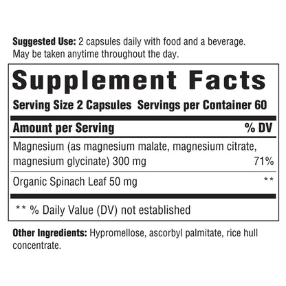 Magnesium 300 mg 120 capsules by Innate Response | Essential mineral for muscle relaxation