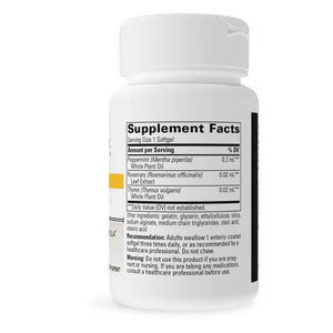 Integrative Therapeutics Mentharil 60 Softgels supplement facts