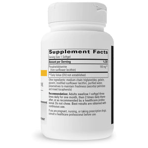 Integrative Therapeutics Phosphatidylserine Soy-Free 100 mg 60 softgels supplement facts