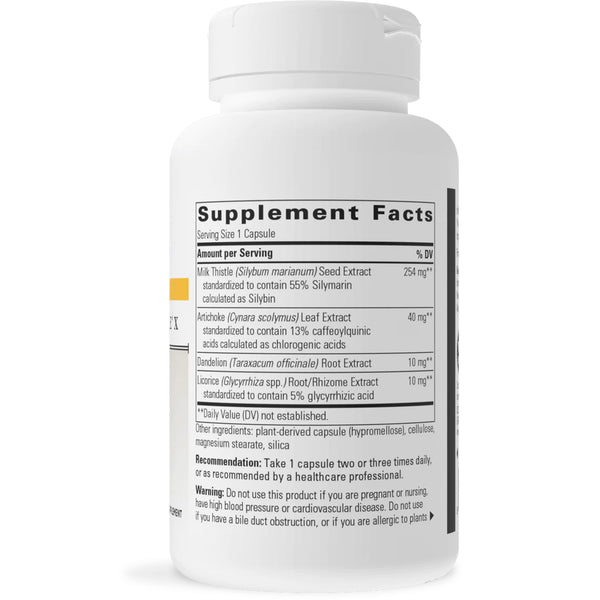 Integrative Therapeutics Super Milk Thistle X 120 Veg Capsules supplement facts