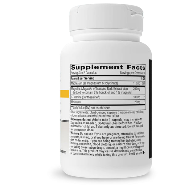 Integrative Therapeutics ProThrivers Wellness Sleep 60 vegcaps supplement facts