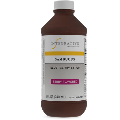 Sambucus Black Elderberry Syrup - berry flavored- Integrative Therapeutics
