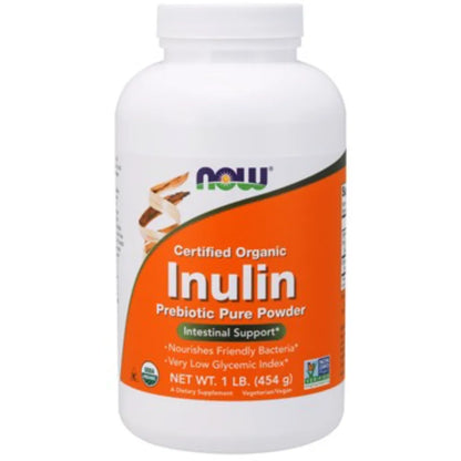 Inulin Prebiotic Pure Organic powder NOW