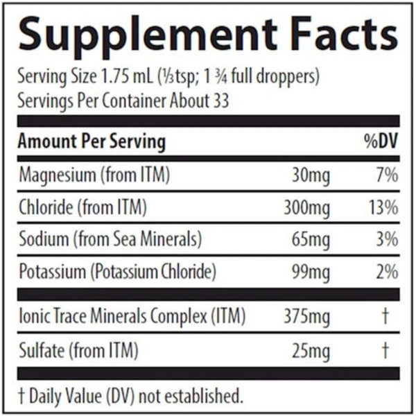 Ionic Potassium Trace Minerals Research