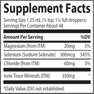 Ionic Selenium Trace Minerals Research