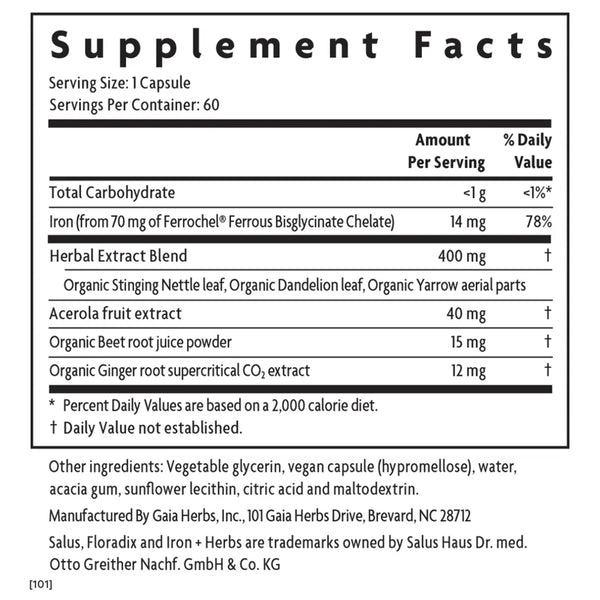 Iron & Herbs Phyto 60 Caps Salus