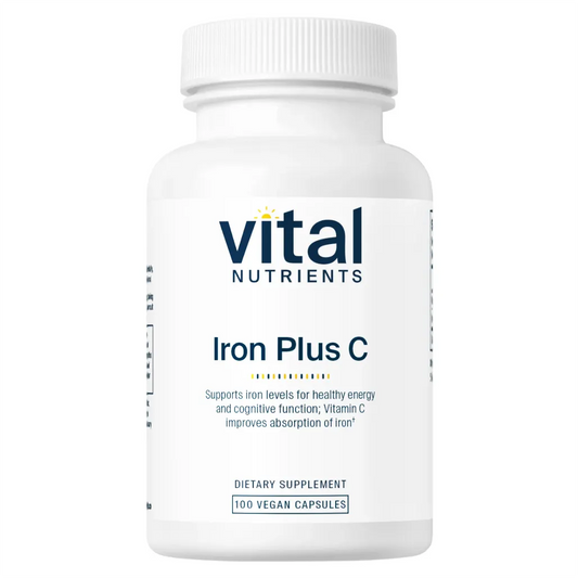 Vital Nutrients Iron Plus C Supplement - Supports Red Blood Cell Production