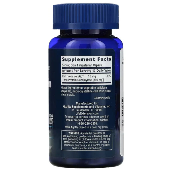 Iron Protein Plus 300 mg by Life Extension at Nutriessential.com