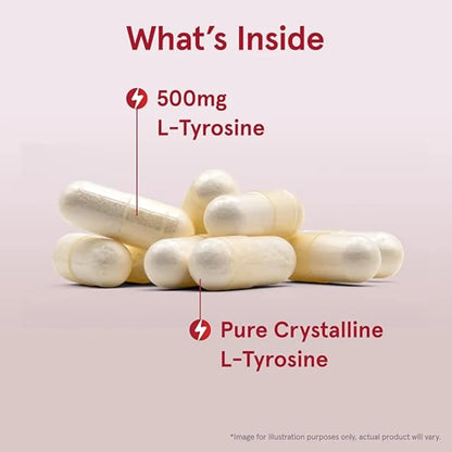 L-Tyrosine 500 mg by Jarrow Formulas - Pure Crystalline