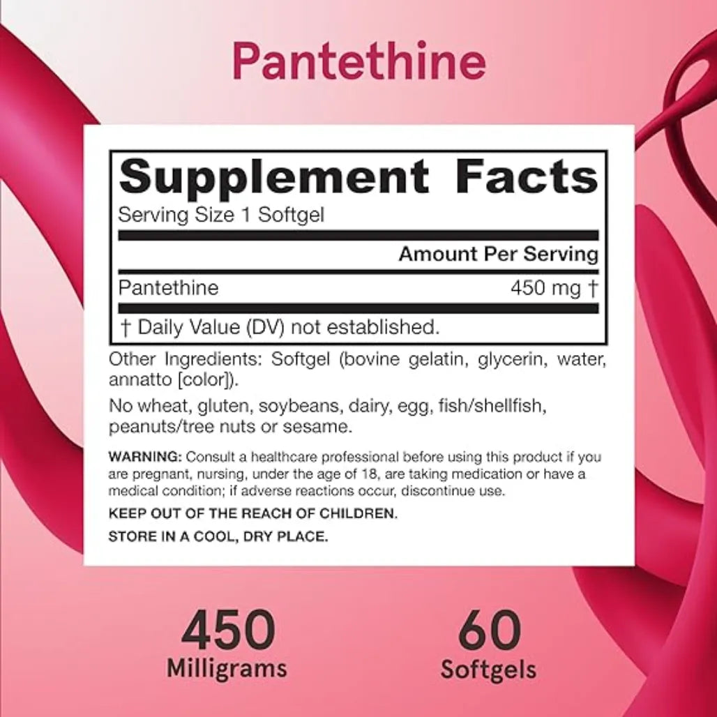 Pantethine 450 mg by Jarrow Formulas at Nutriessential.com