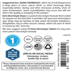KETO Electrolyte Drops Trace Minerals Research