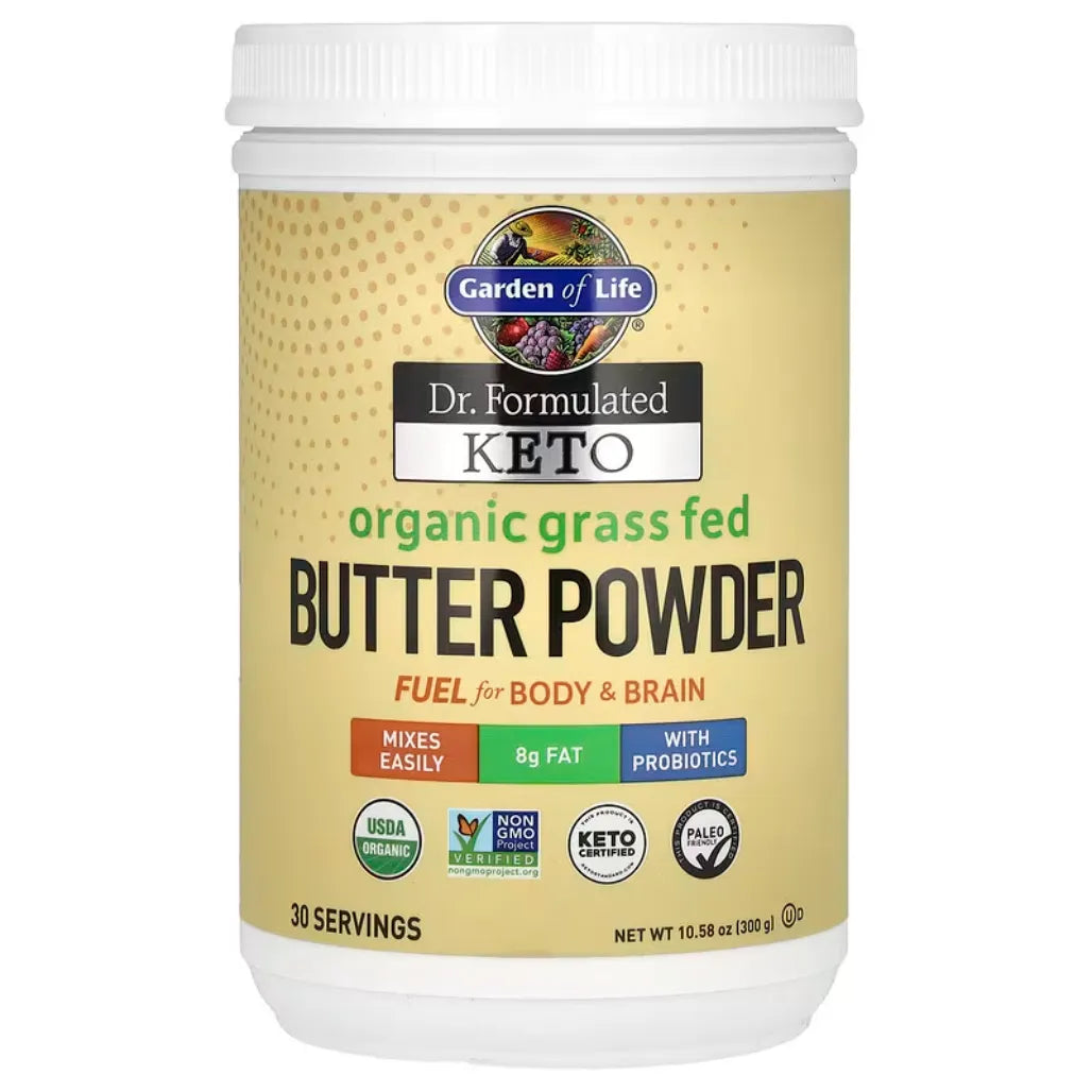 Keto Org Grass Fed Butter Powder Garden of life