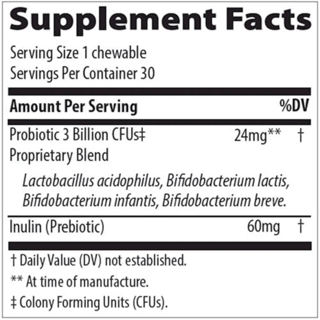 Kids Chewable Probiotic Trace Minerals Research