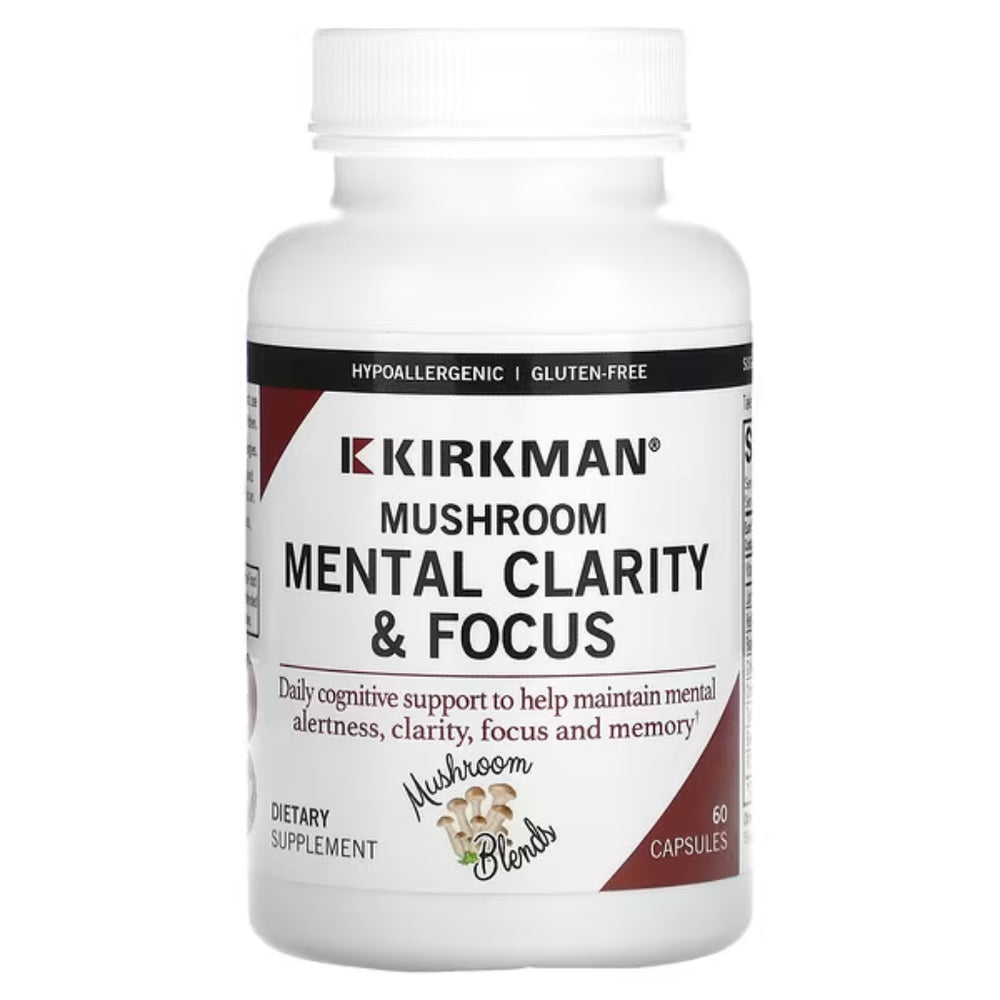 Mushroom Mental Clarity & Focus by Kirkman labs at Nutriessential.com