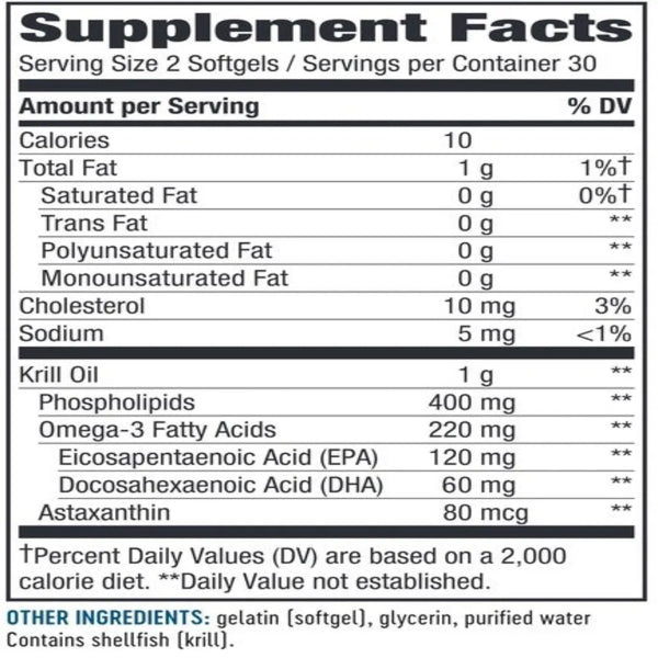 Krill Oil 500 mg Natures way
