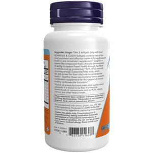 Krill Oil & CoQ10 60 softgels by NOW - Supplement Ingredients