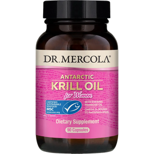  Dr. Mercola's Antarctic Krill Oil for Women with EPO Dietary Supplement of 90 Capsules