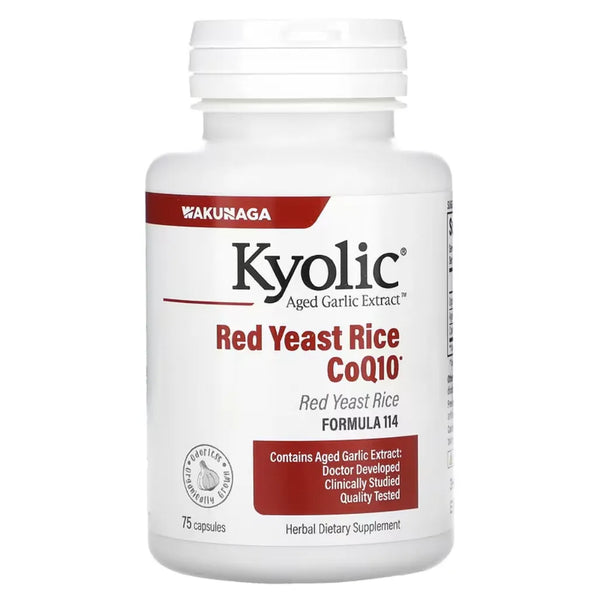 Kyolic Red Yeast Rice CoQ10 Formula 114 Wakunaga