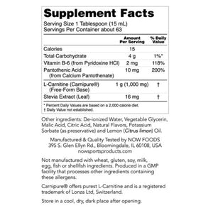 L-Carnitine 1000 mg Liquid NOW