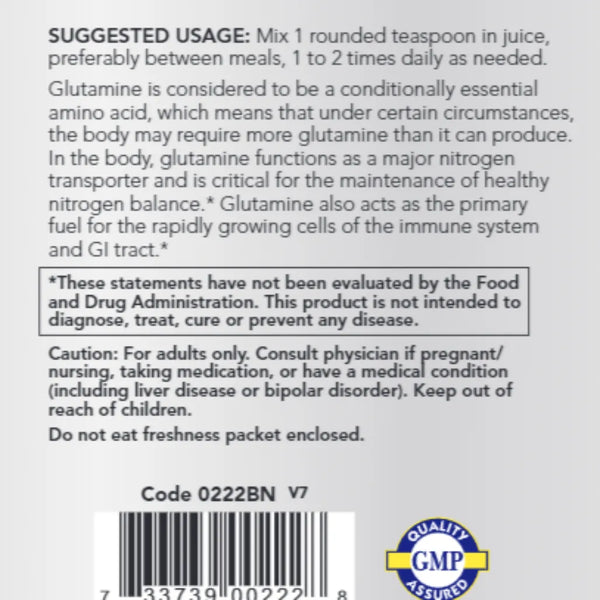 L-Glutamine Powder 200 serv NOW