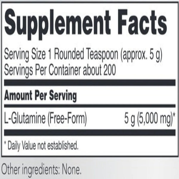 L-Glutamine Powder 200 serv NOW