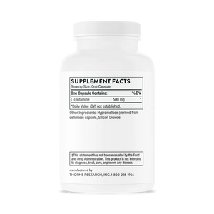 Thorne L-Glutamine 90 caps supplement facts