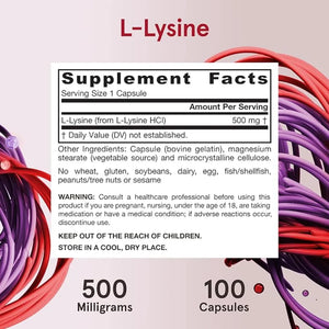L-Lysine 500 mg by Jarrow Formulas at Nutriessential.com