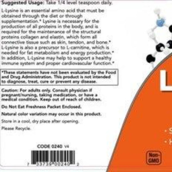 L-Lysine Powder NOW