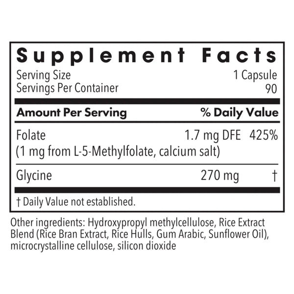 L-Methylfolate 1mg by MethylPro
