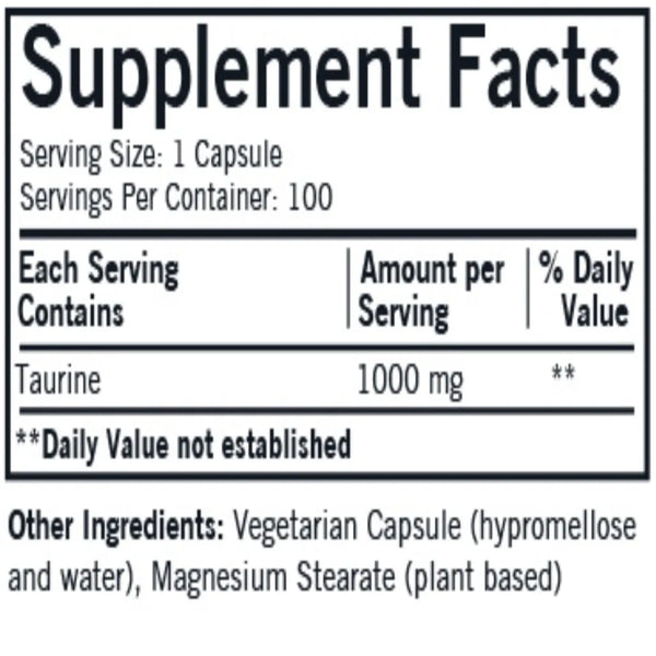 L-Taurine Kirkman labs