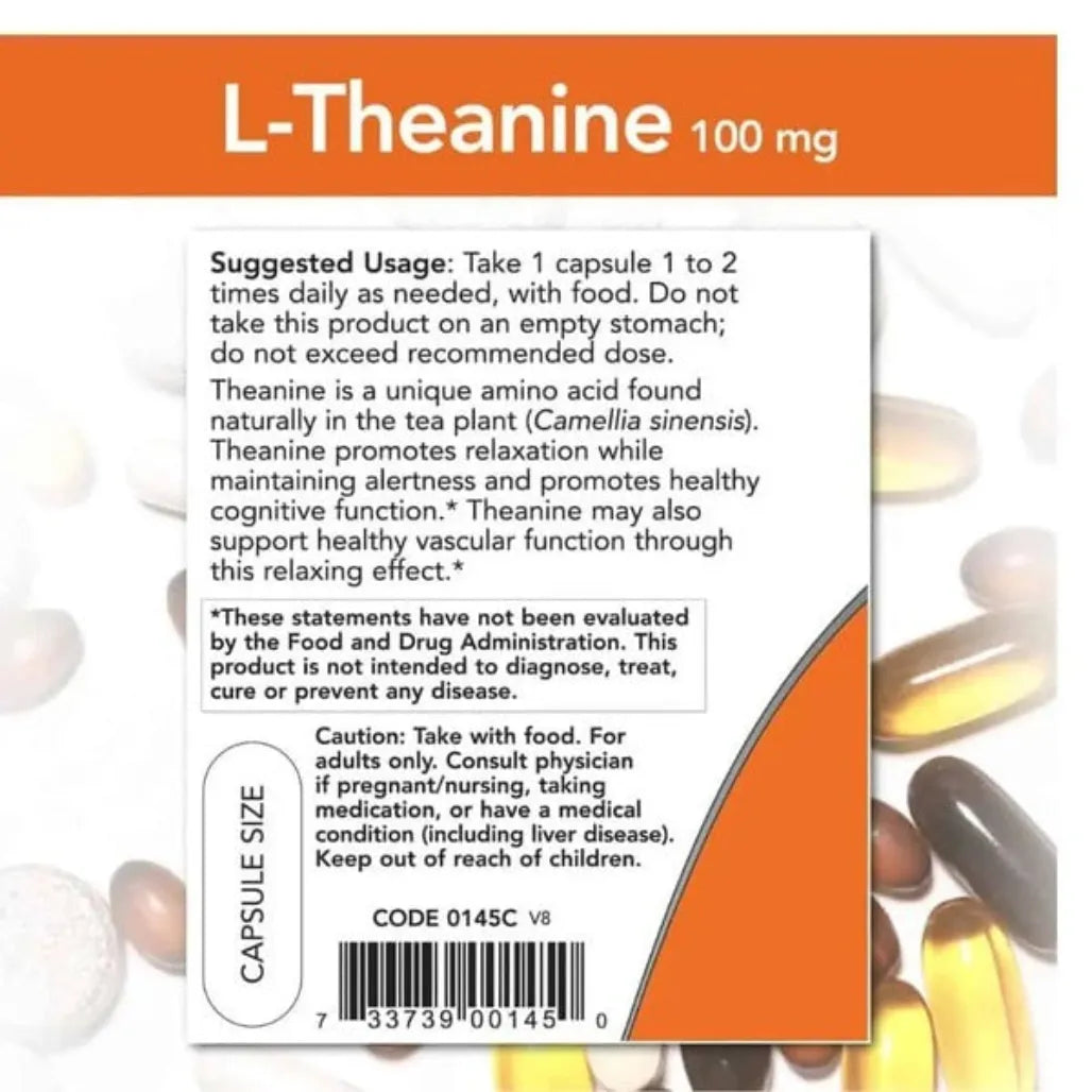 L-Theanine 100 mg NOW