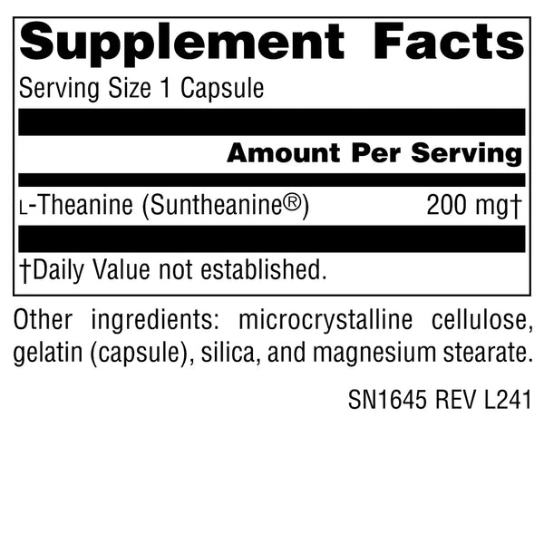 L-Theanine 200 mg Source Naturals
