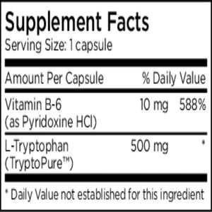 L-Tryptophan 500mg Metabolic Maintenance