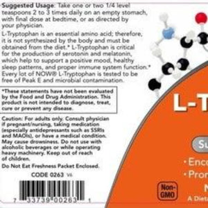 L-Tryptophan Powder NOW