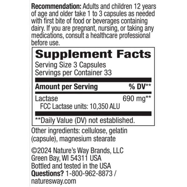 Lactase Enzyme Natures way