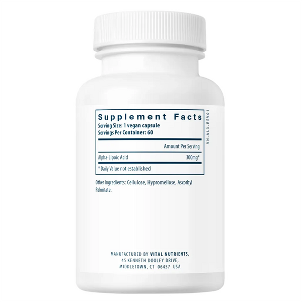 Lipoic Acid 300 mg by Vital Nutrients at Nutriessential.com
