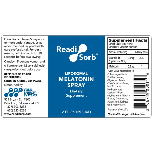 Liposomal Melatonin Spray